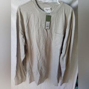 XL Target Men's Taupe Long Sleeve Tee